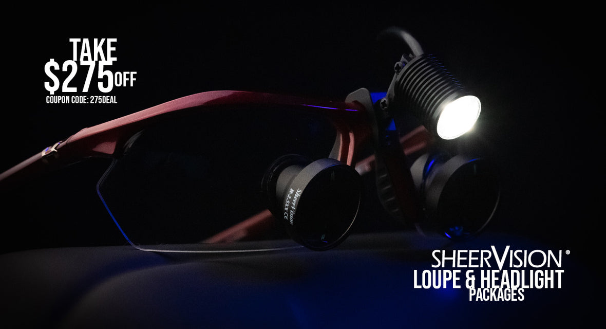 PerioOptix Loupes and Headlight options for doctors, surgeons