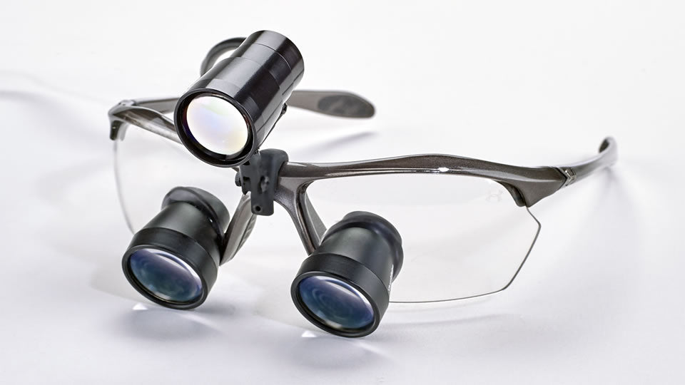 Surgeon / Medical 3.3x TTL ExpandedField Loupes & VRay Headlight Pac