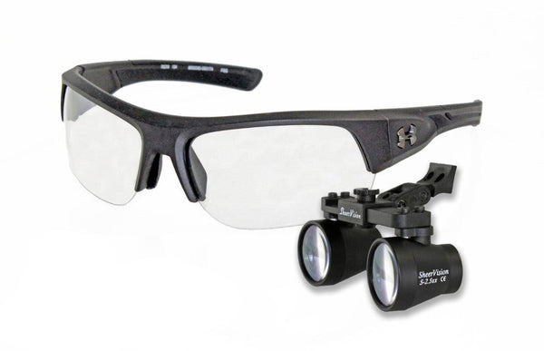 Flip-Up 3.3x Expanded-Field Loupes: Under Armour Big Shot Frame
