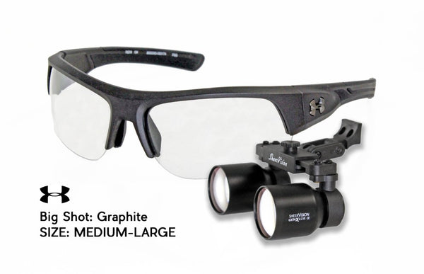 Flip-Up GenX 4.0x Expanded-Field Loupes: Under Armour Big Shot Frame