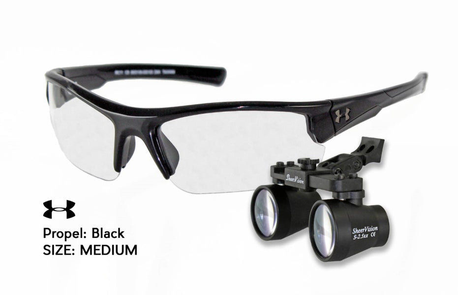 Flip Up 3.0x Expanded Field Loupes Under Armour Propel Frame