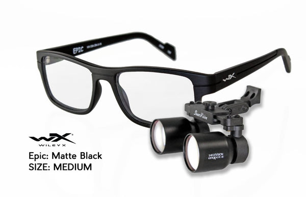 Flip-Up GenX 4.0x Expanded-Field Loupes: Wiley X Epic Frame