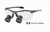 Graphite Color Under Armour Zone XL Frame - Please note that this is a Small-Medium Sized Frame. TTL Surgical Loupe 2.5x Expanded Field Optics with a wide field of view.