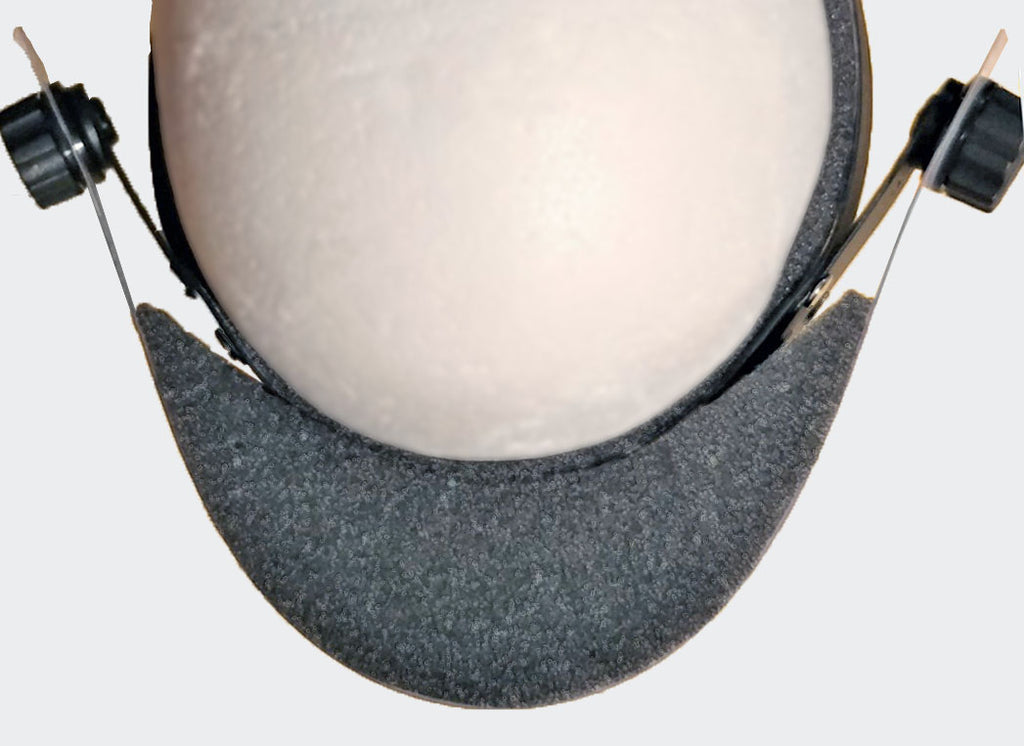 Top Down View of Replacement Foam Top Cover for SV-Shield Loupe-Friendly Face Shield System